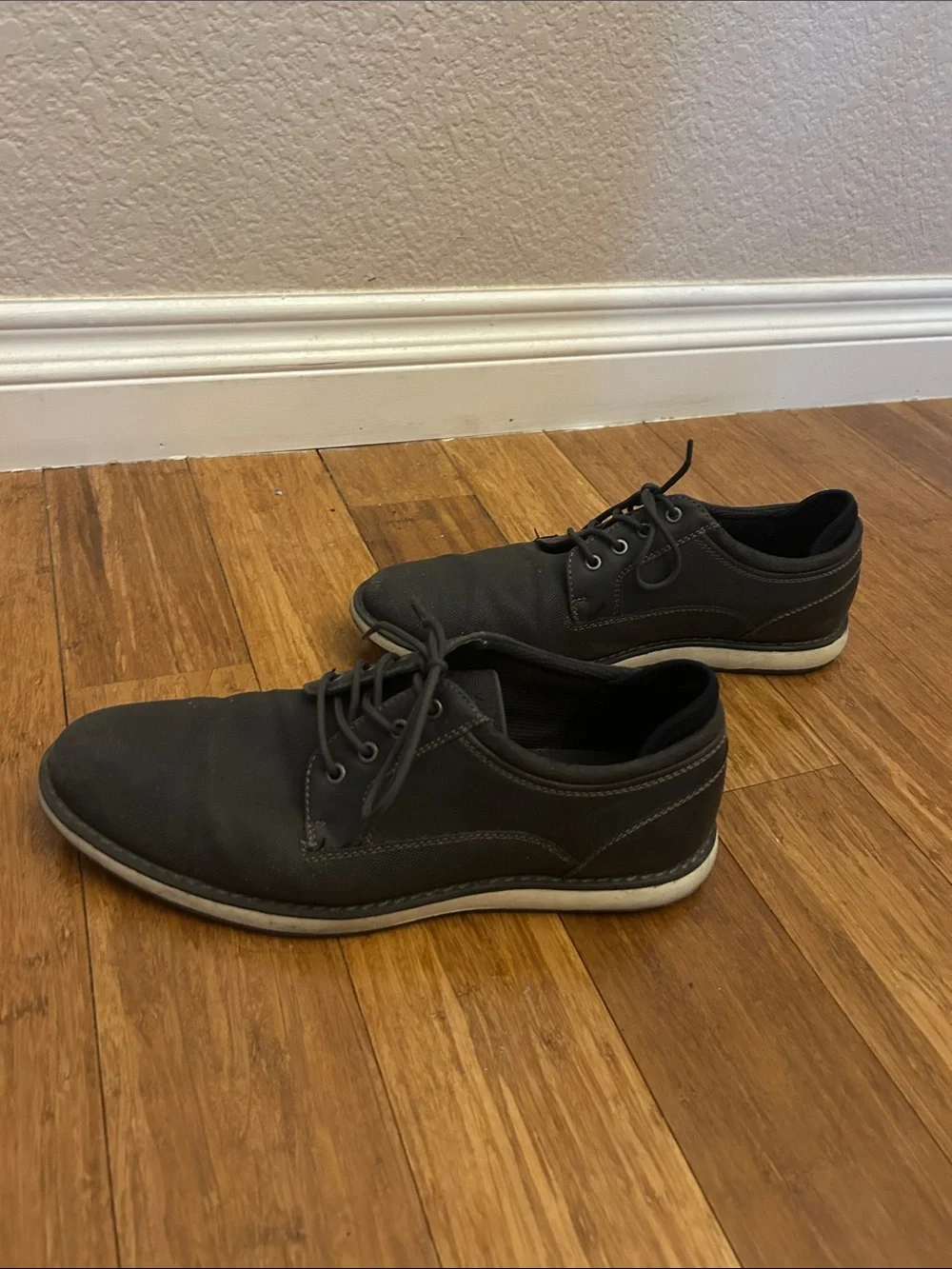 Aldo Men's Charcoal Lace-Up Slip-On Loafers